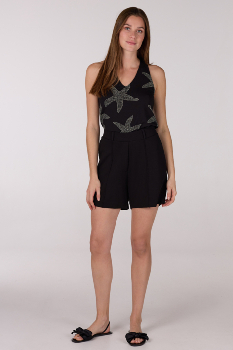 Juffrouw Jansen zwarte dames korte broek