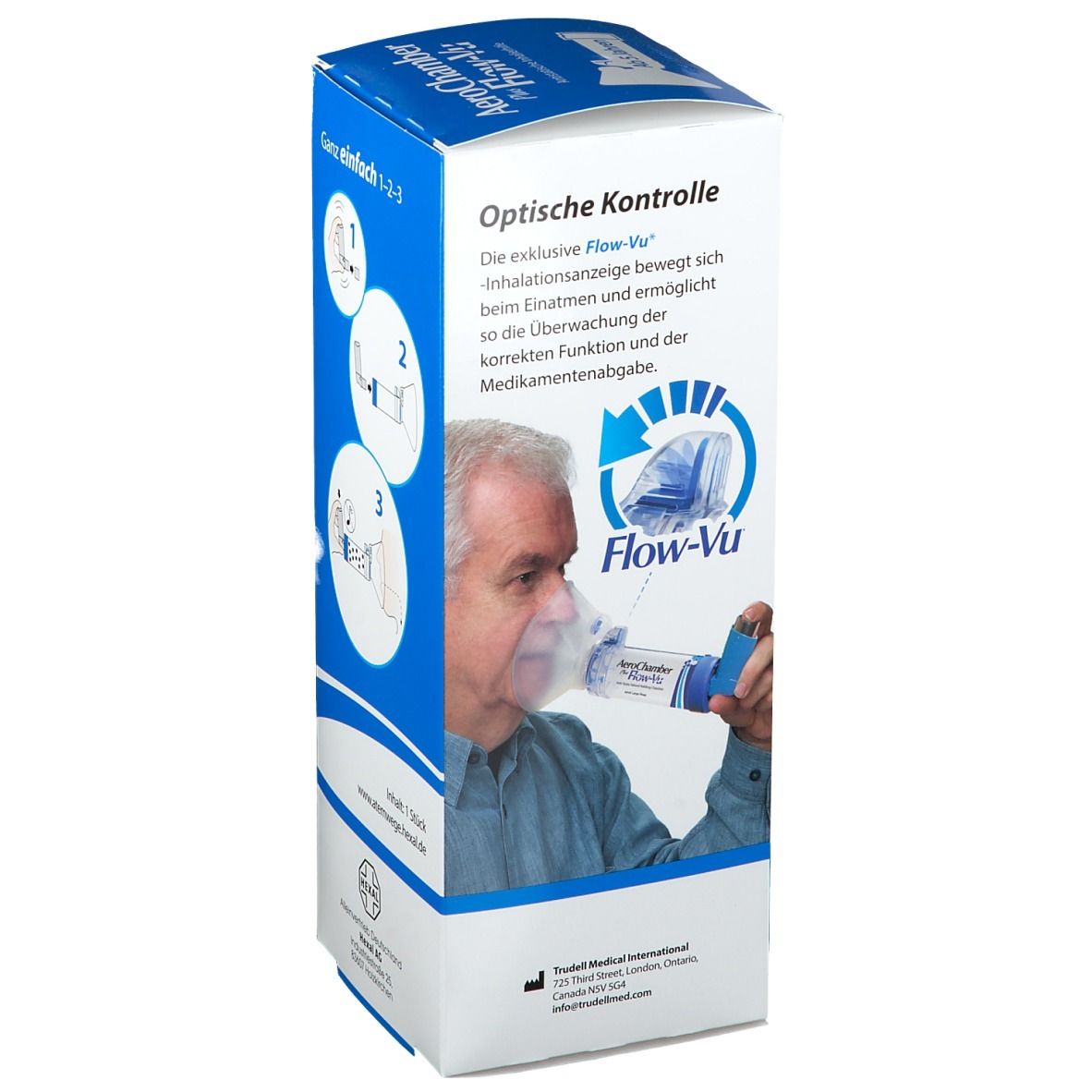 AeroChamber mit Maske für Erwachsene und Kinder (ab 5 J.)