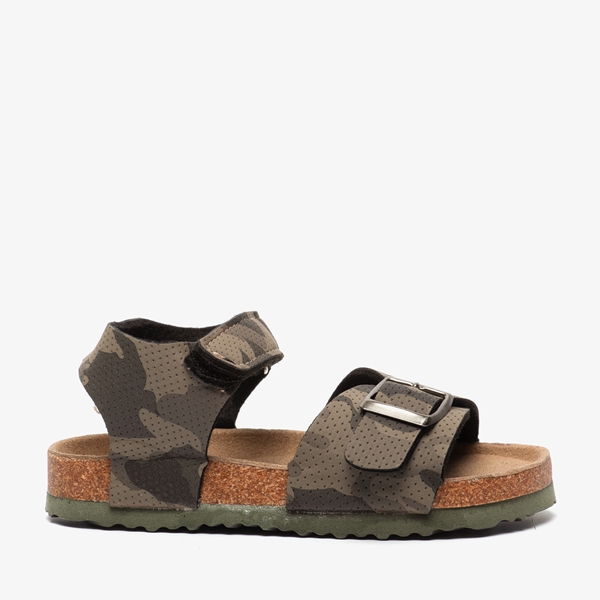 Jongens bio sandalen met camouflage print