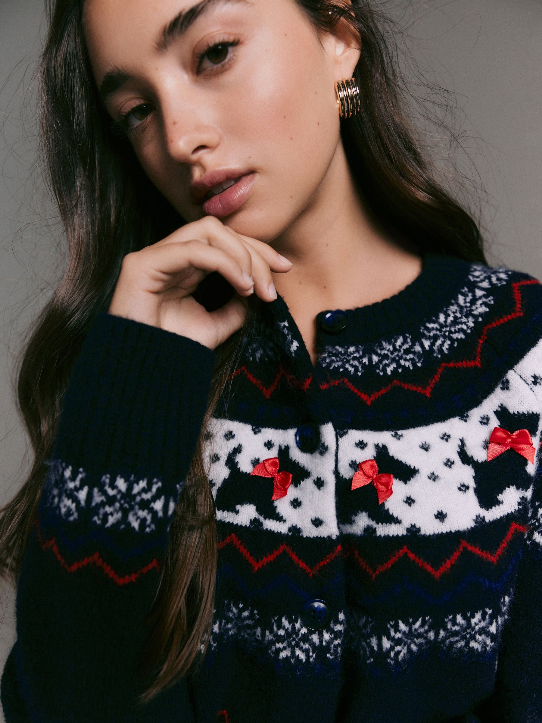 Hond Fairisle 3D Strik - Kerstmis vest