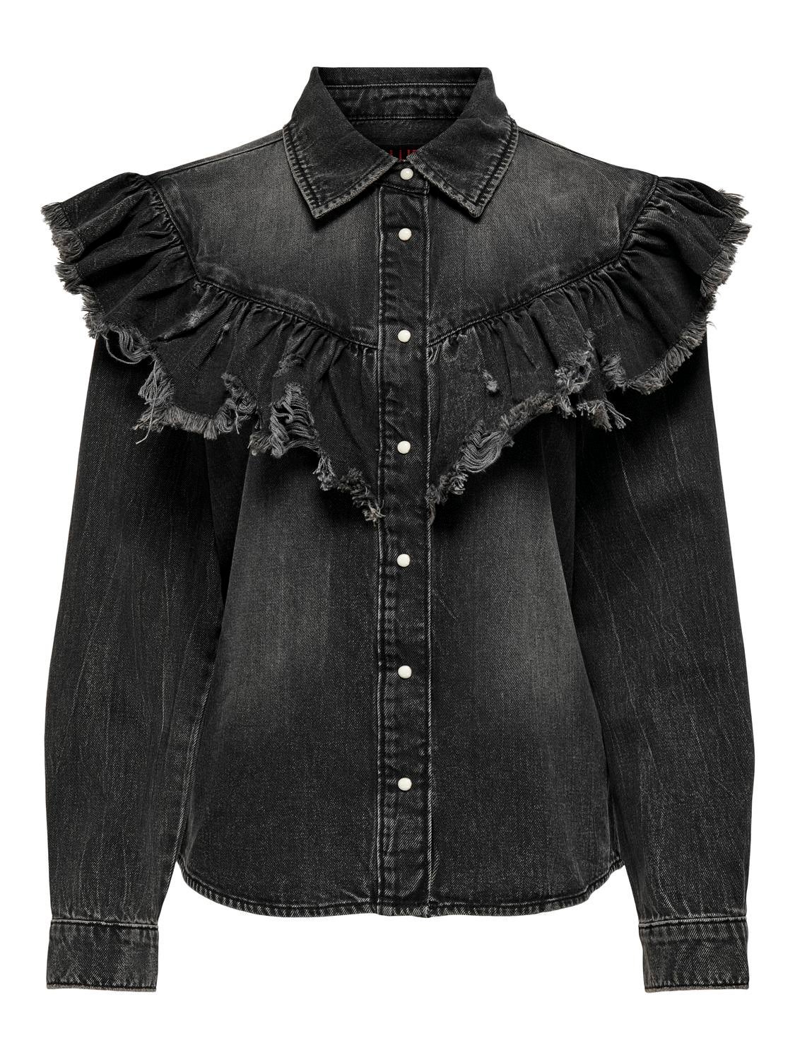 ONLBROADWAY Jeanshemd Washed Black