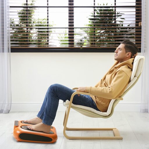 Massageador Elétrico para Pés Gridinlux com Controle Remoto, 3 Modos, 10 Intensidades
