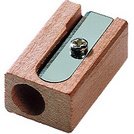 Taille-crayon, en bois, forme de bloc