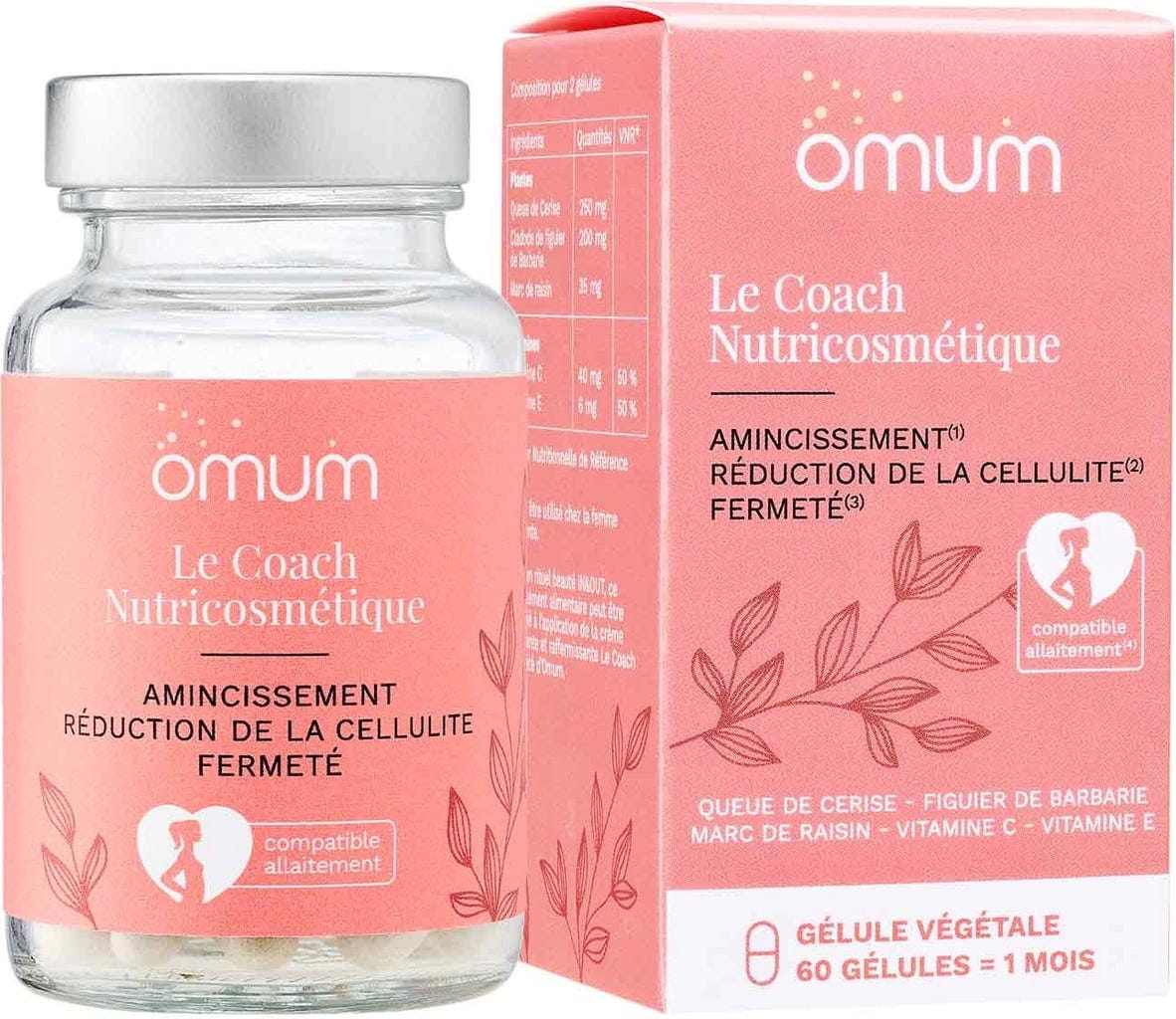 Omum  Le Coach Nutricosmetique Dietary Supplement, 60 Kapseln