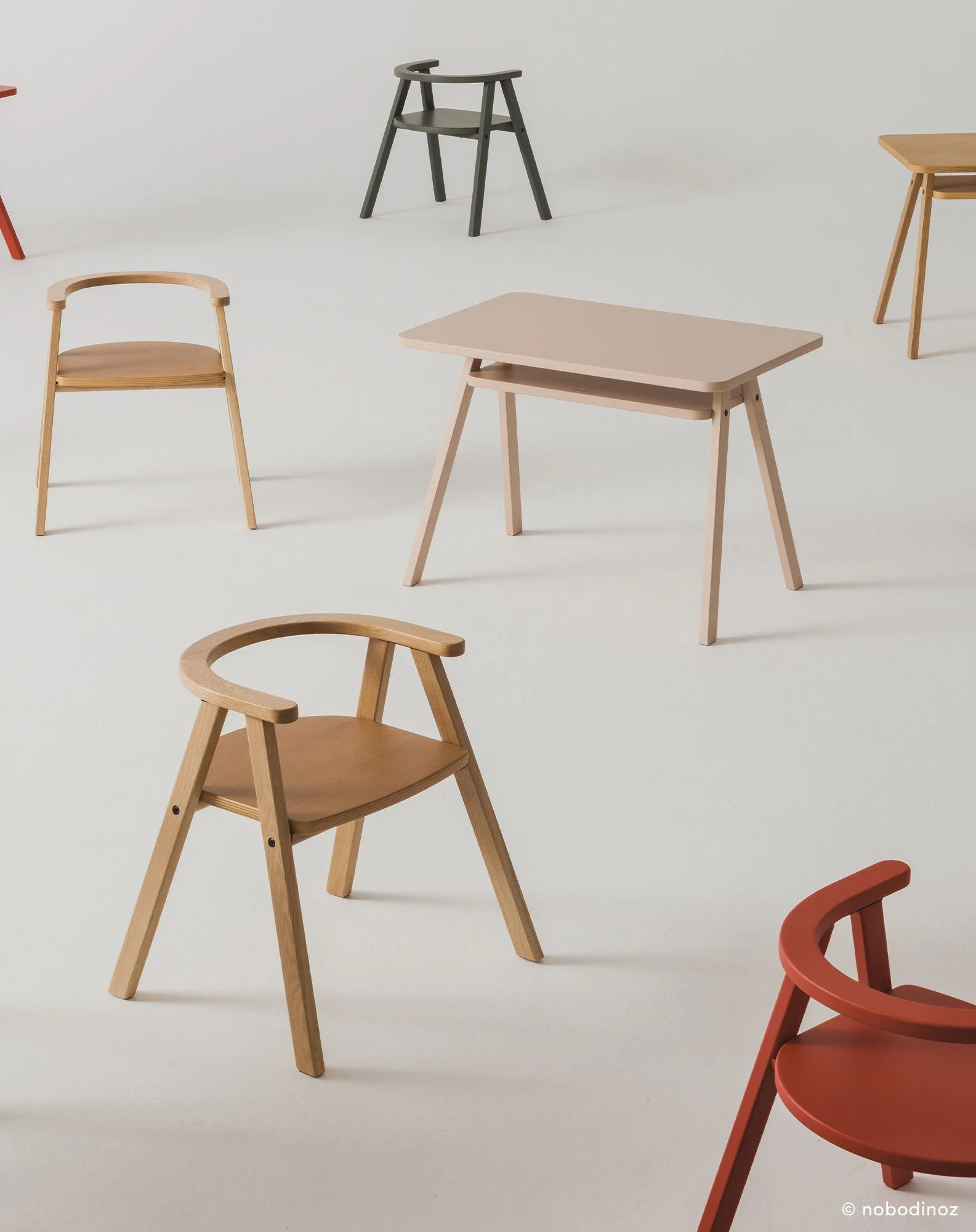 Bureau enfant growing green | Rose