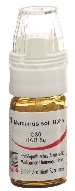 Omida Mercurius solubilis Glob 30 C mit Dosierhilfe 4 g