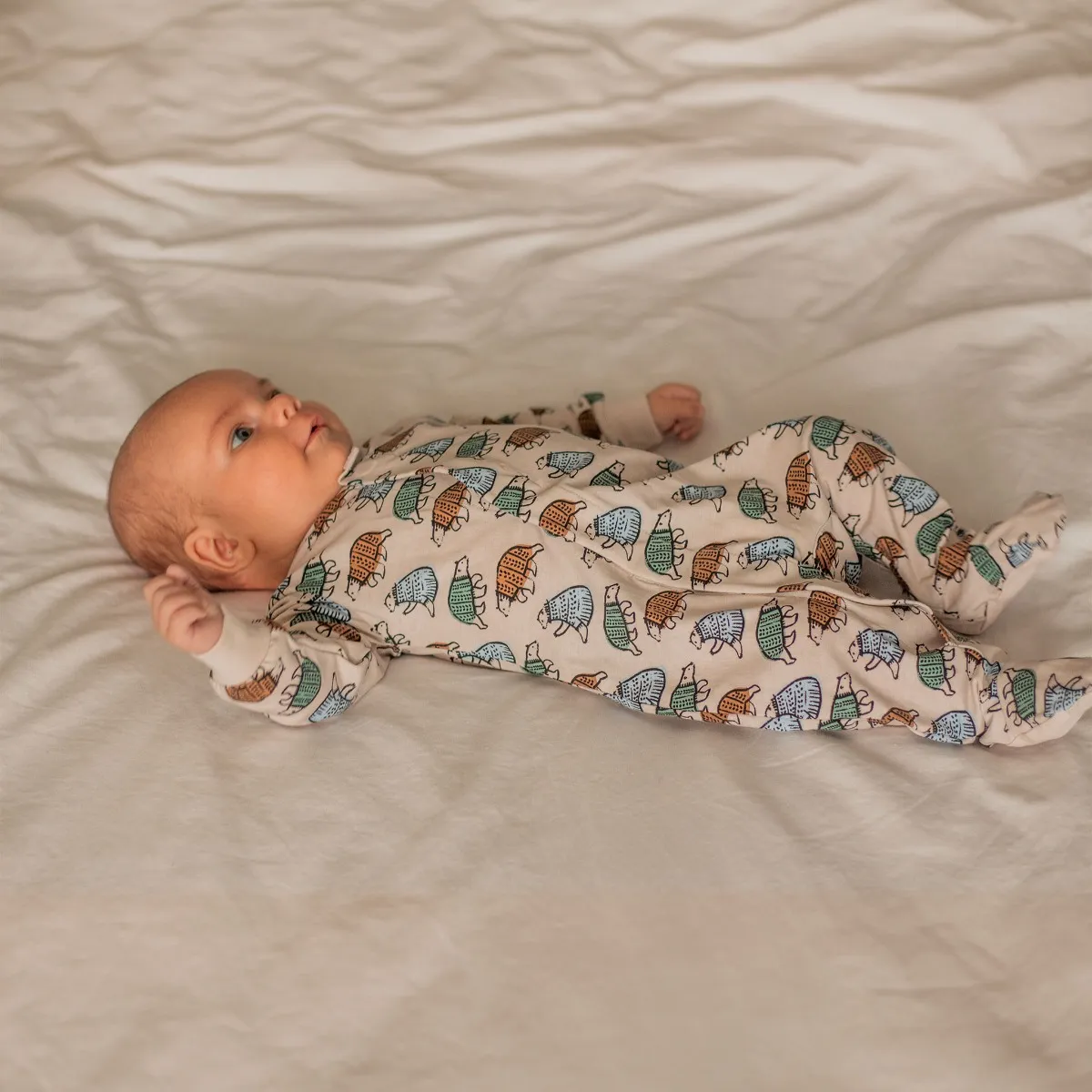 Collé-Collé Pyjama Magnétique Ours Prématuré - 12mois