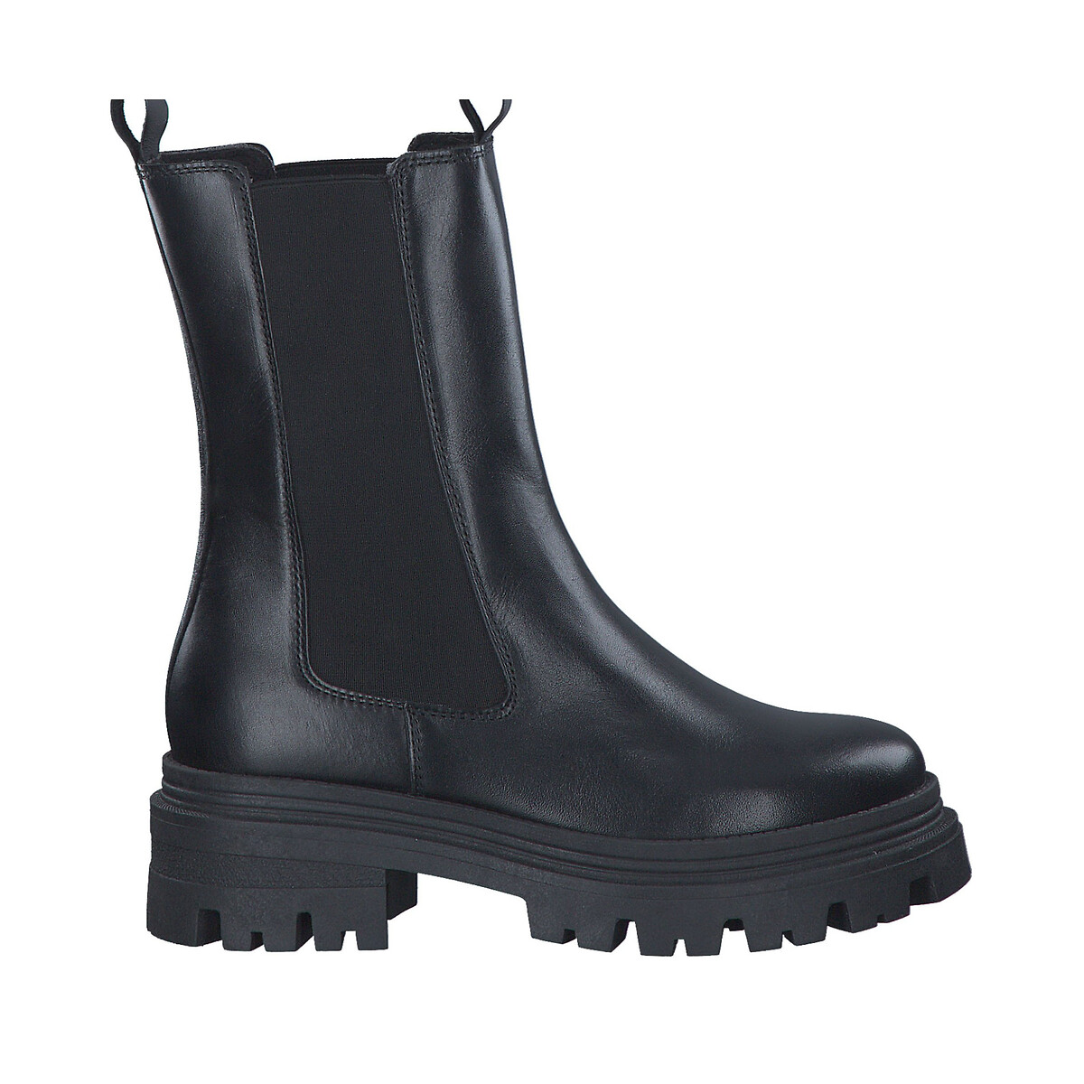 TAMARIS<br>Botas Chelsea de couro de cano alto