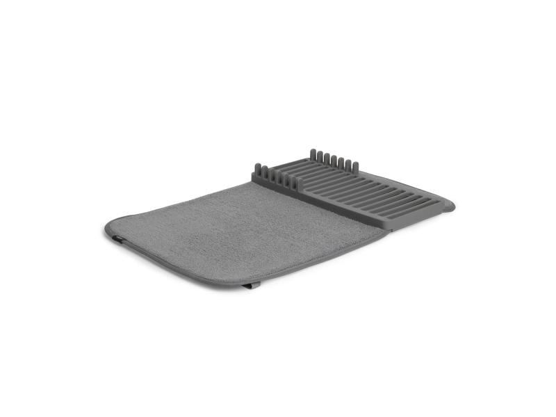 Umbra Abtropfmatte Udry Mini faltbar, Grau Faltbare Geschirr-Trocknungsmatte