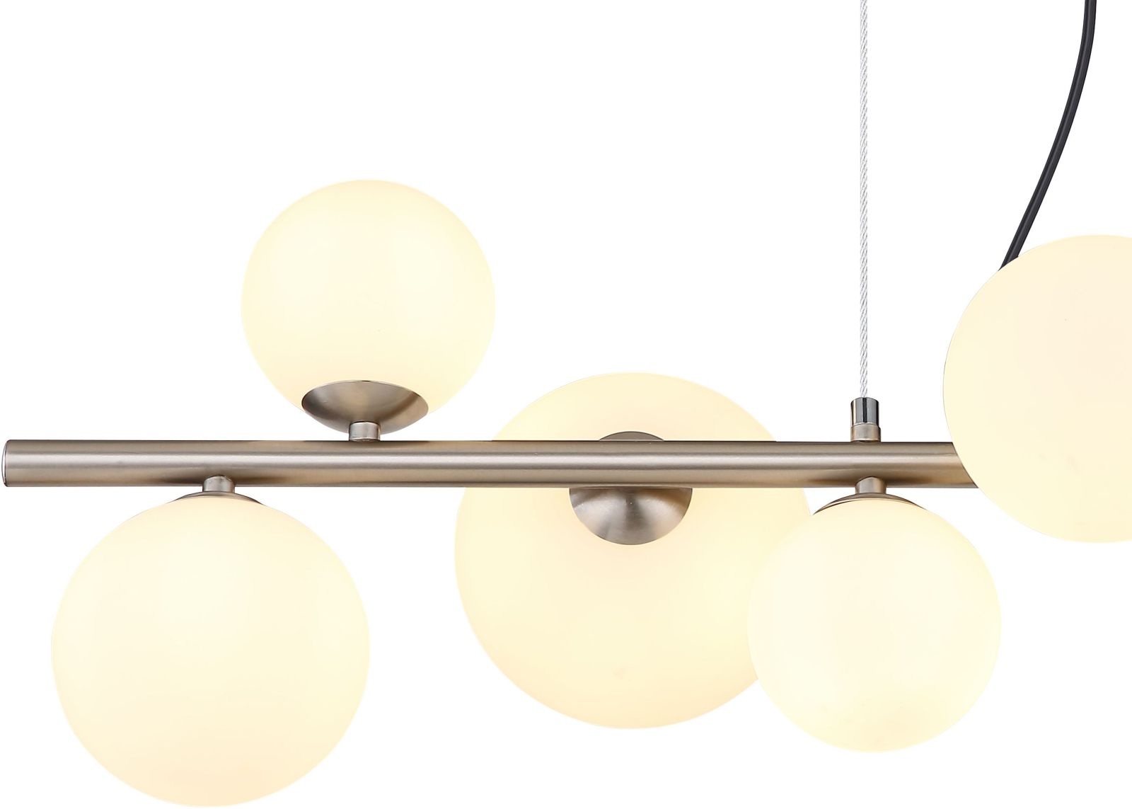 LED-Hängeleuchte - Nickel matt - 87 cm