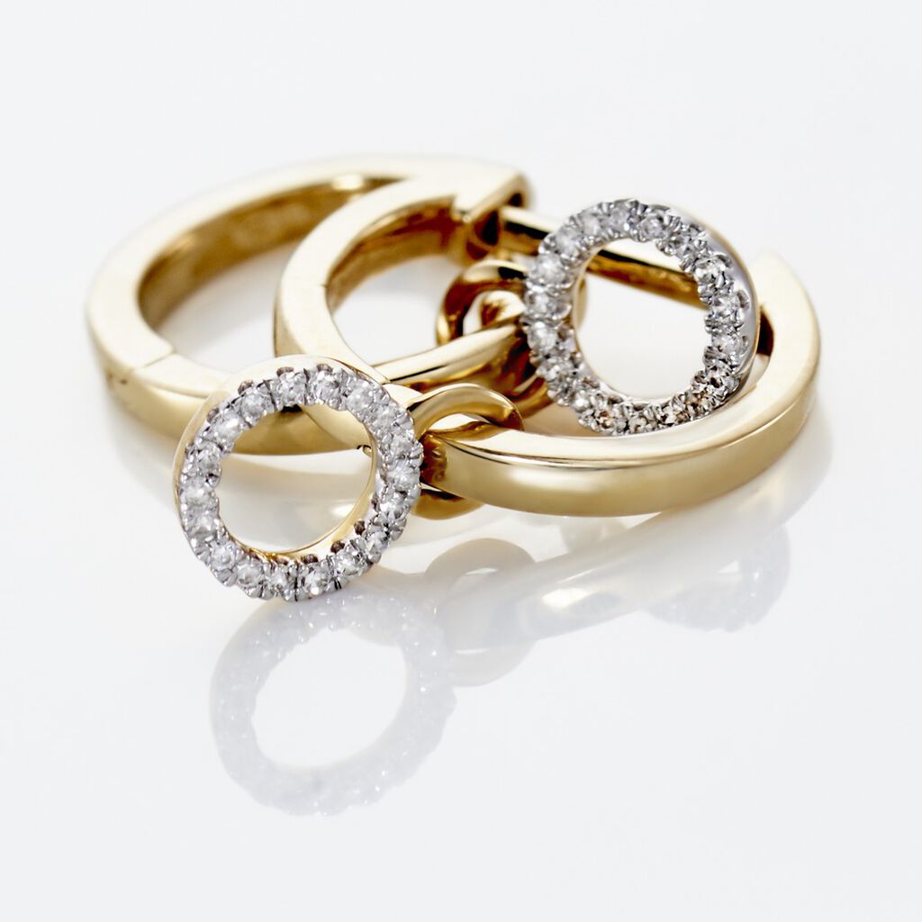 Créoles Or Jaune Gaila Diamants