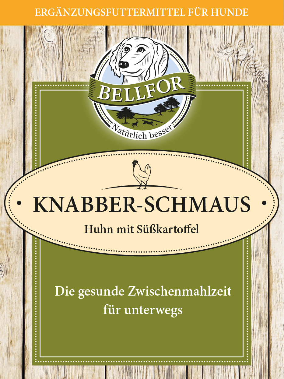 Biscuits pour chiens à la viande de poulet fraîche - knabber-schmaus - 100g