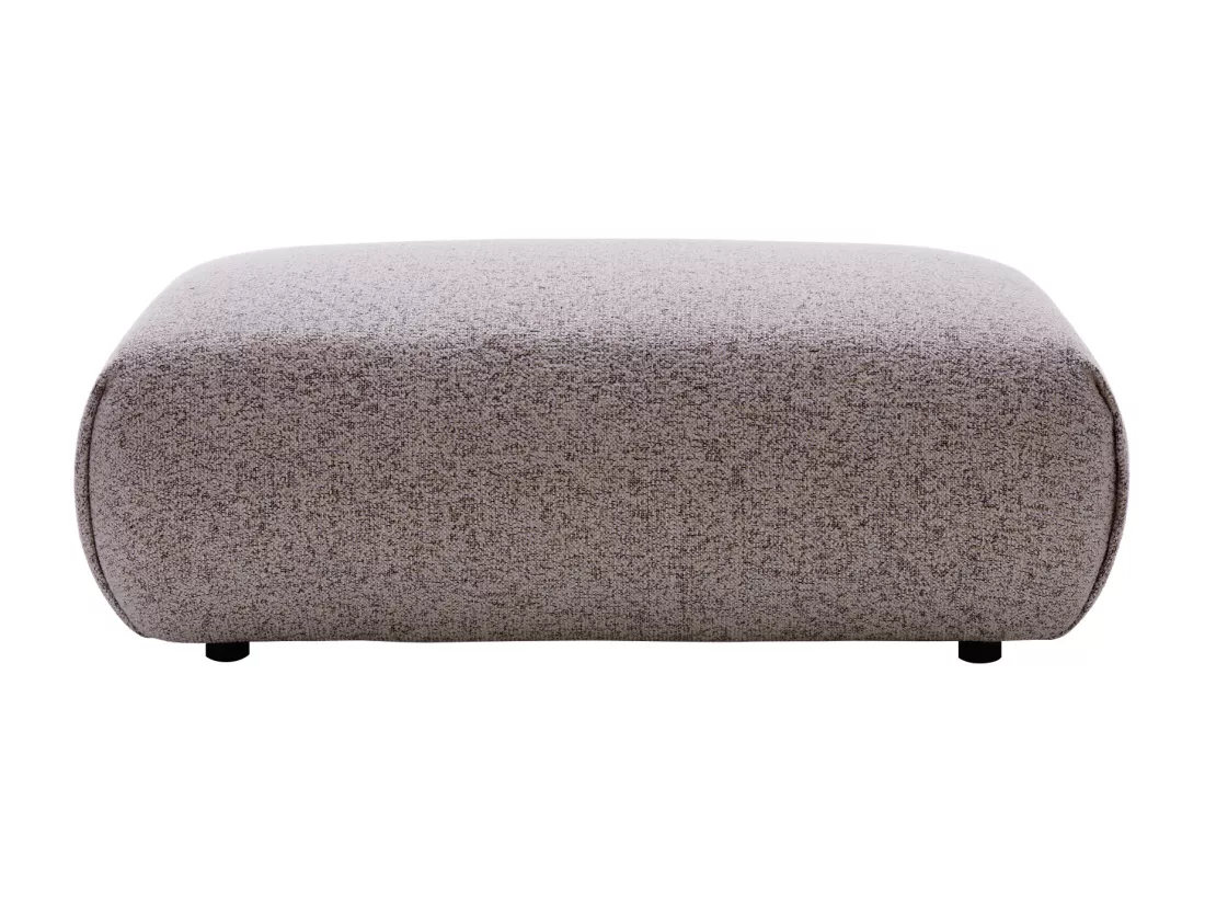 Pouf en tissu texturé rose MONELIA