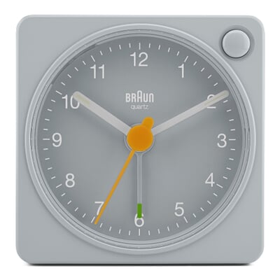 Wecker Braun, analog, Grau/Grau