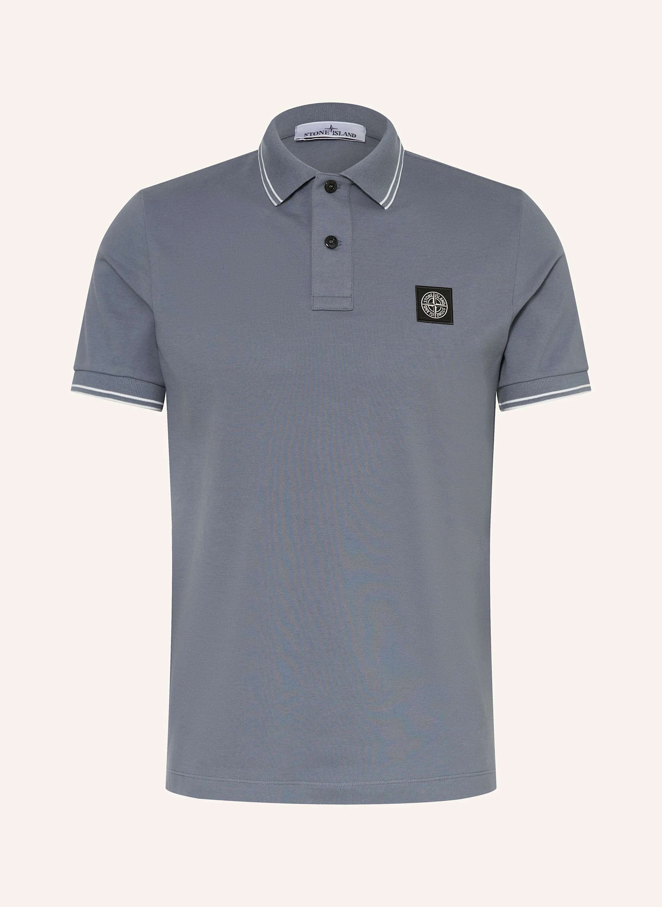 STONE ISLAND Piqué-Poloshirt Slim Fit