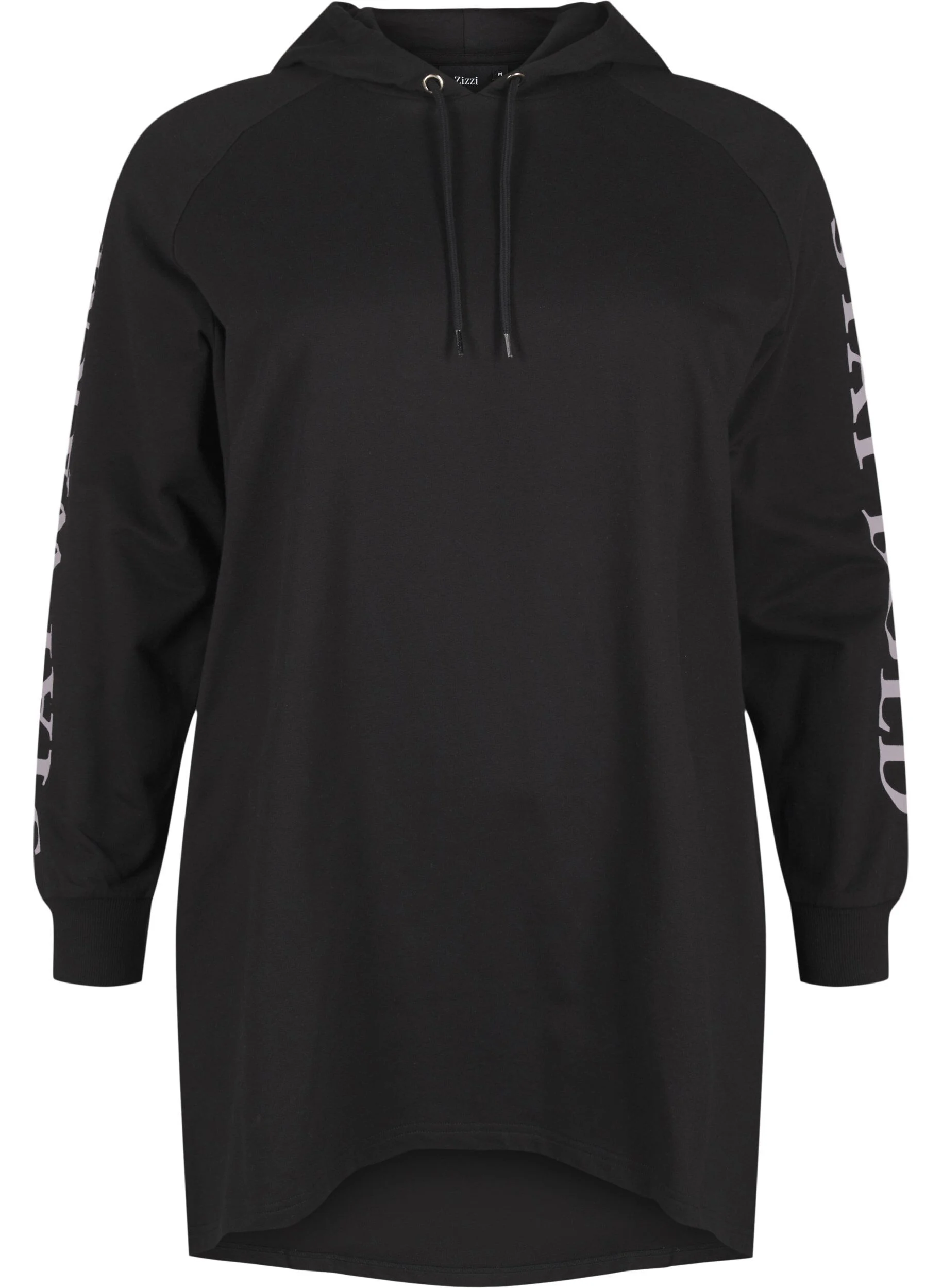 Oversize sweat med print på ærmerne