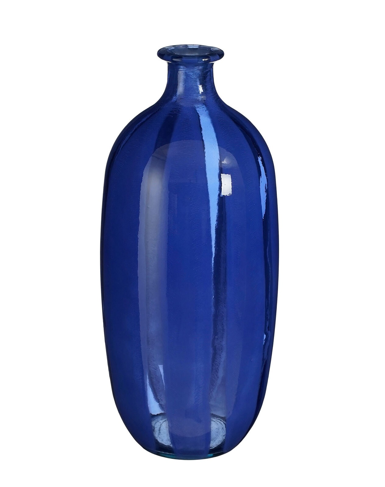 MICA DECORATIONS Vase MONTELLO blau gestreift
