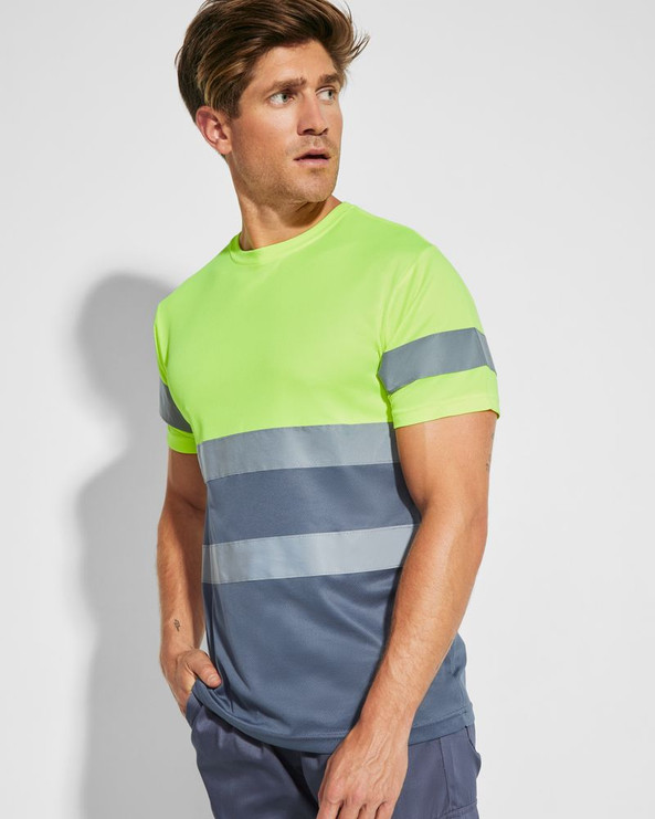 Roly HV9310 - DELTA T-shirt technique manches courtes haute visibilité