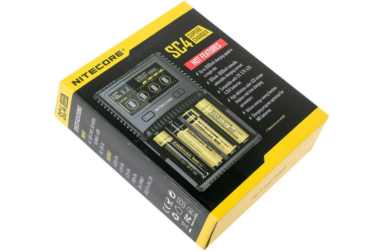 Nitecore SC4 Superb Charger, batterijlader