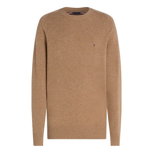 Tommy Hilfiger Lambswool Crew Neck Pullover, Safari Canvas Heather, L