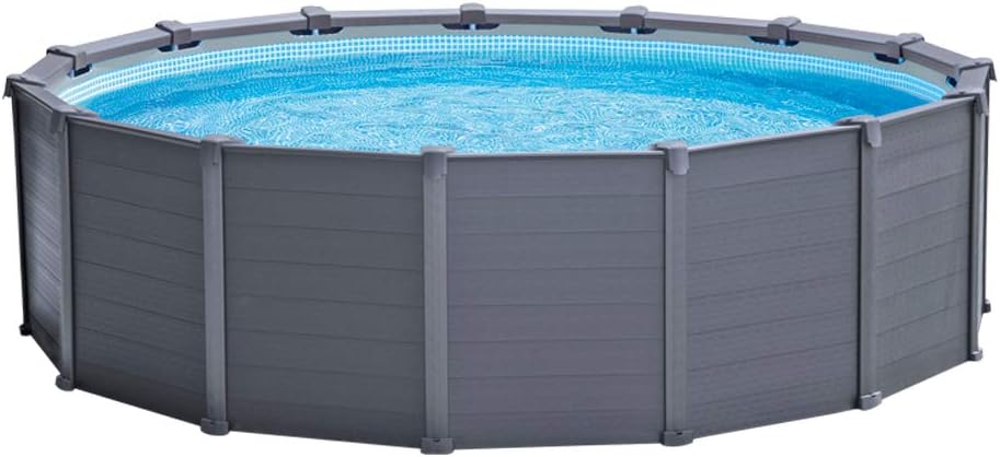 Intex 15Ft8In X 49In Graphite Gray Panel Pool Set