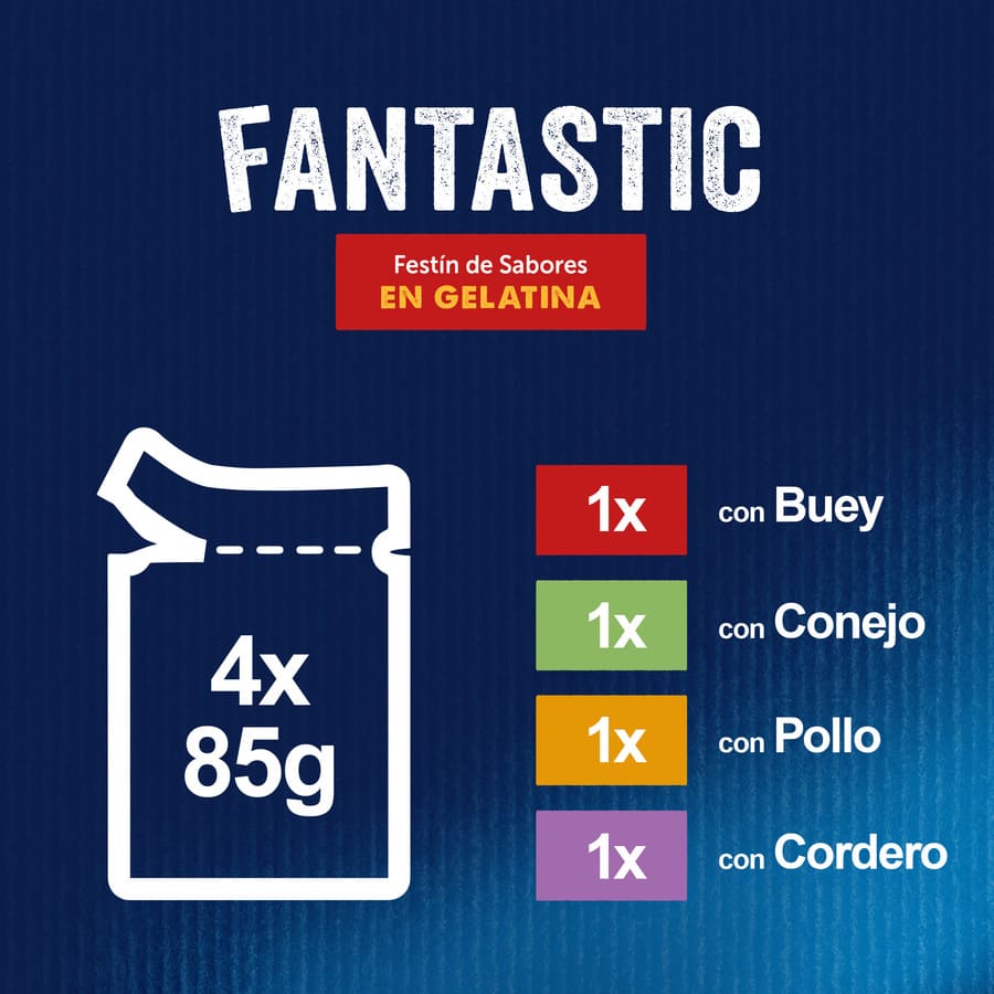 Sachês de Carne Fantástica em Gelatina Felix - Pacote com Vários