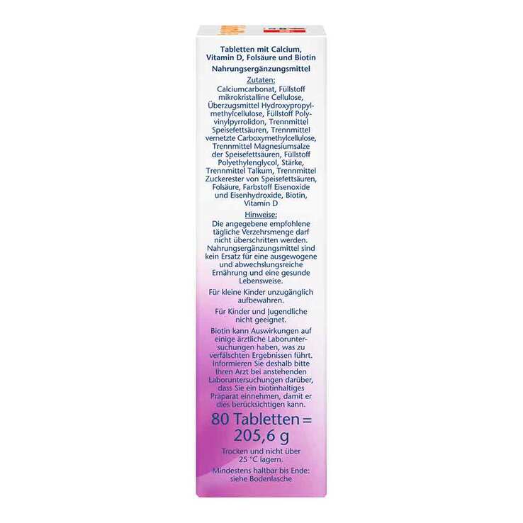 Doppelherz Calcium 900 + D3 Tabletten, 80 St