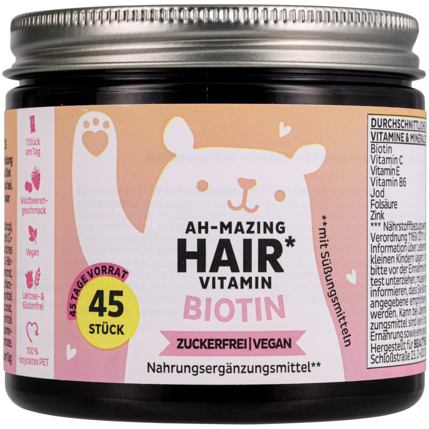 Bears with Benefits Biotin Vitamin 45 Stück