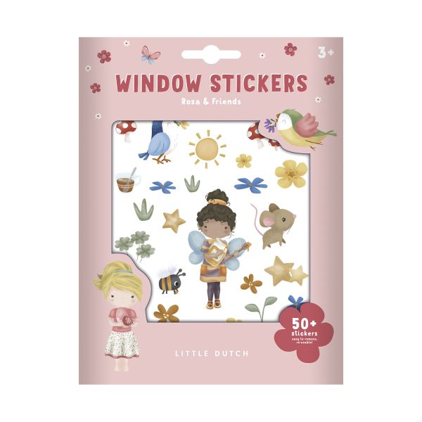 Little Dutch Raamstickers Rosa & Friends