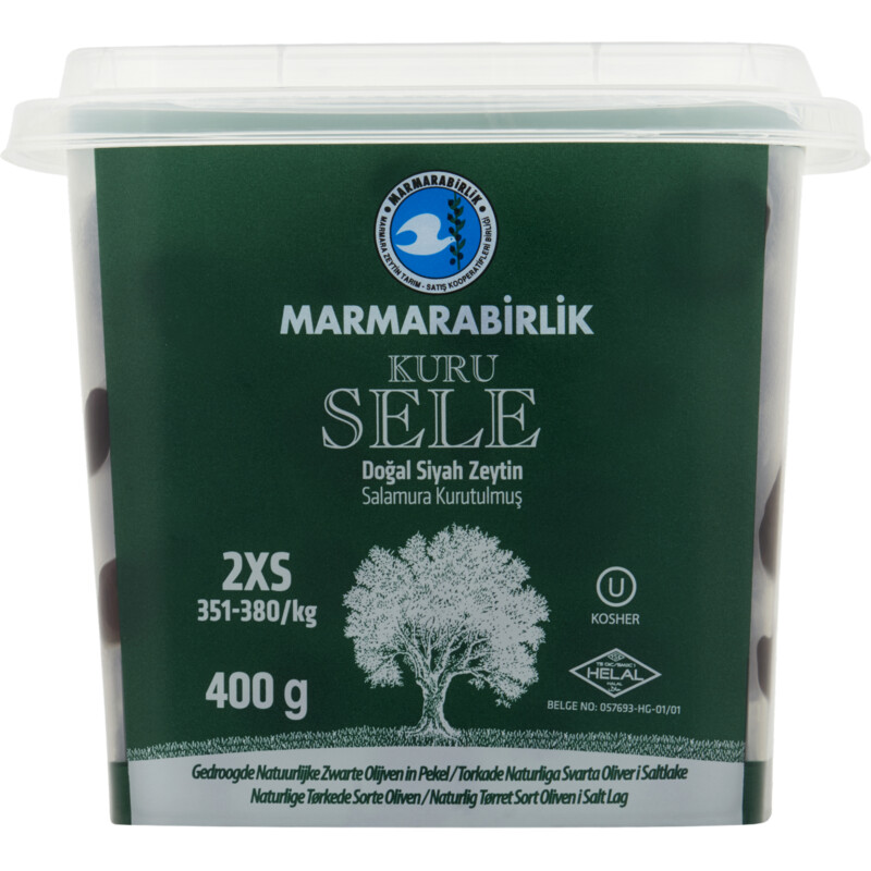 Marmarabirlik Kuru sele zwarte olijven