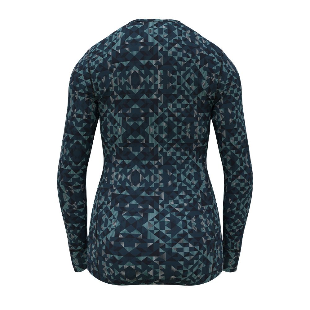 Odlo ACTIVE WARM ECO - Sous-couche Femme blue wing teal