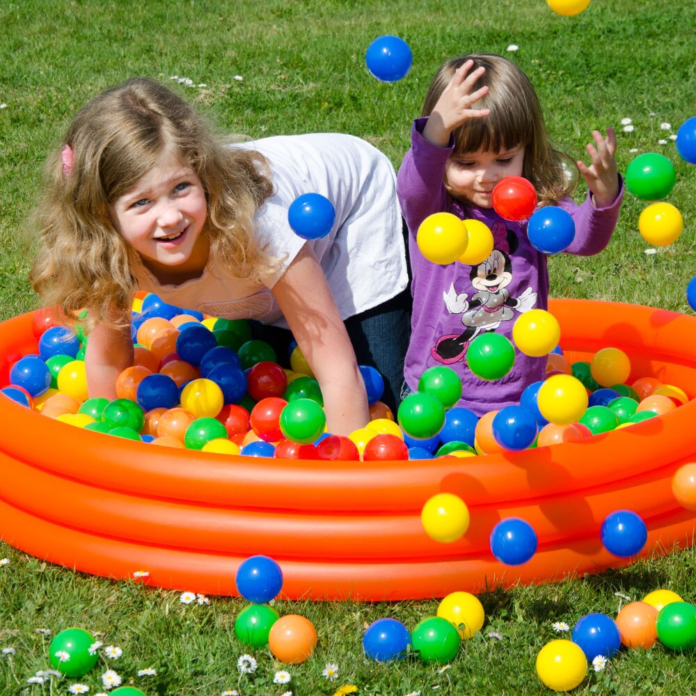 850 bunte Bälle für Bällebad 5,5cm Babybälle Plastikbälle Baby Spielbälle