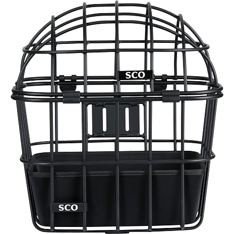 SCO cykelhundekurv - sort