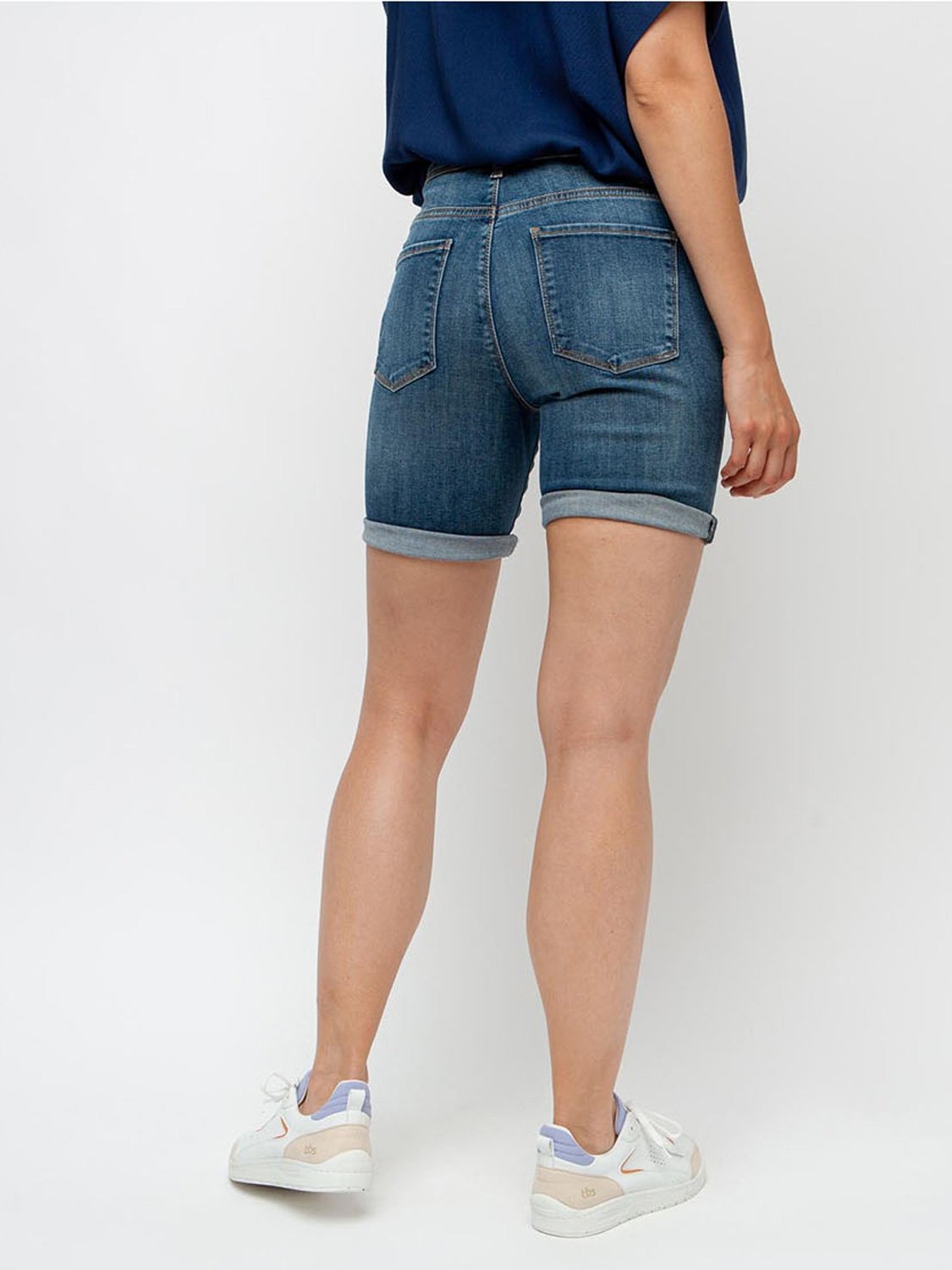 Bermuda Femme Coton Biologique Bleu