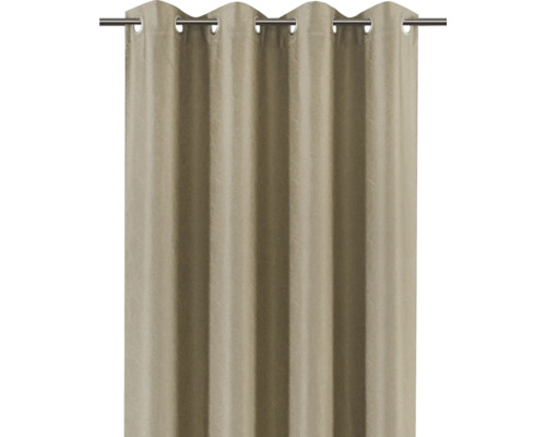 Sjaal met oogjes Wave taupe 140x280 cm