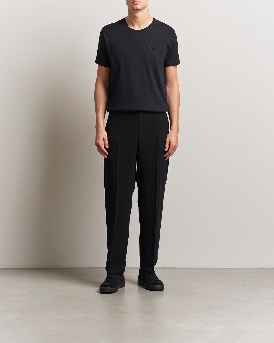 BOSS BLACK 2-Pack Relaxed Fit Crew Neck T-Shirt Black