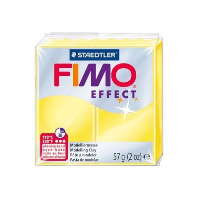 Pâte Fimo Effect - Jaune Translucide - 57G