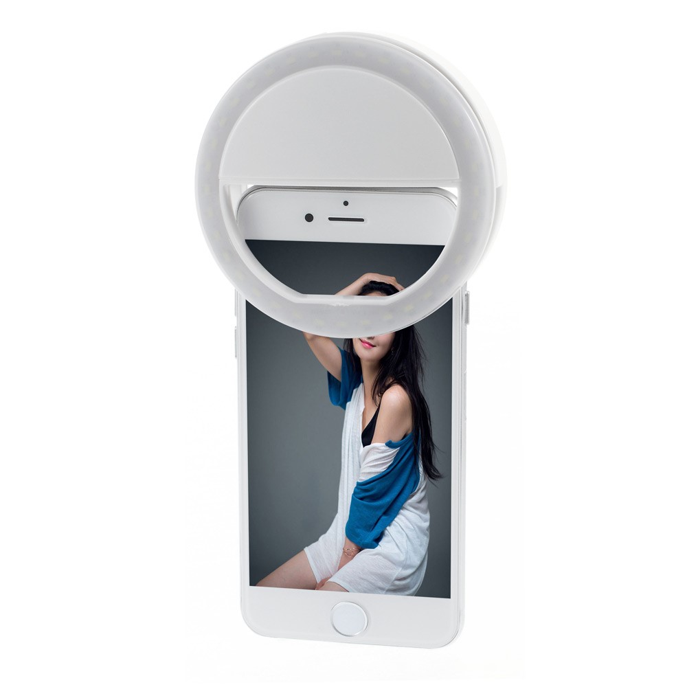 Universal Smartphone Selfie Licht mit 36 LEDs - Weiss