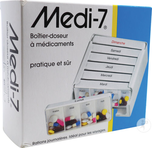 Medi-7 Boîtier-Doseur A Médicament Pour Une Semaine 1 Pièce