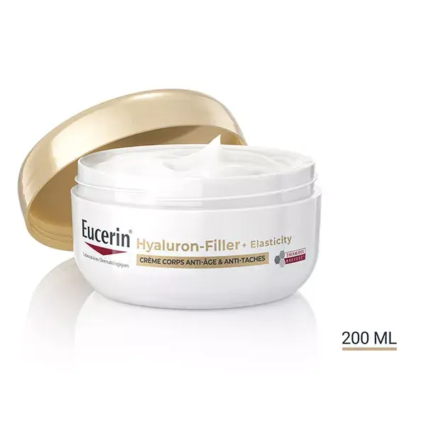 Eucerin Hyaluron-Filler + Elasticity Thiamidol Creme Corporal Antienvelhecimento e Anti-Manchas Escuras 200ml