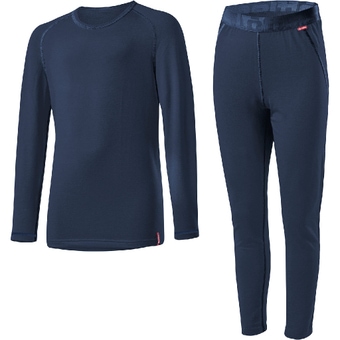 Löffler Transtex Warm Funktionswäsche-Set Lang Dark Blue Kinder