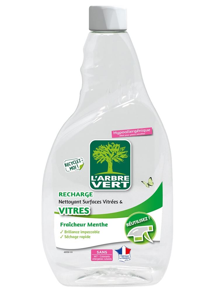 L'ARBRE VERT Refill Glasreiniger<br>740 ml, Flasche, flüssig, französisch