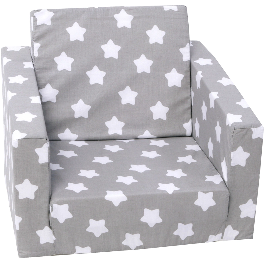 knorr toys® Singlesofa Grey white stars grau