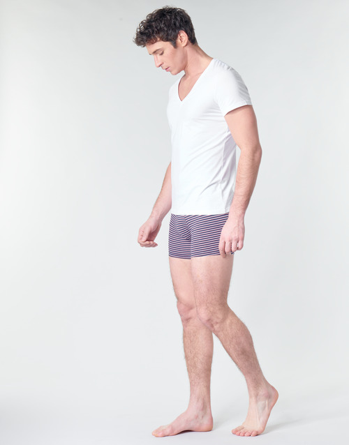 Hom - SUP' COTTON TSHIRT COL V PROFOND - Blanc