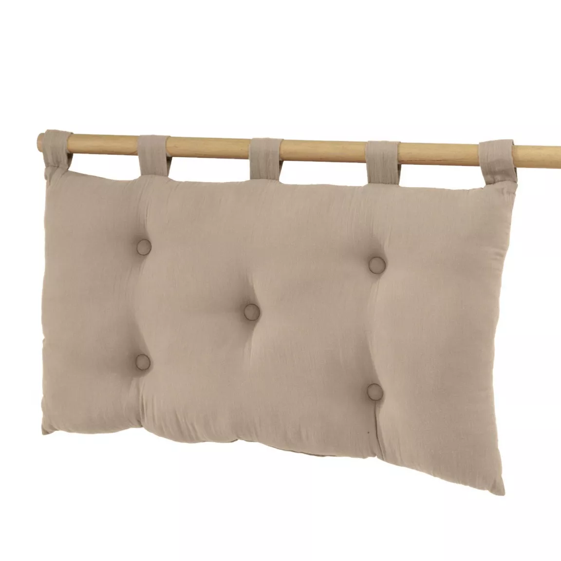 Tête de lit coussin gaze de coton (80 x 50 cm) Gaïa Ficelle