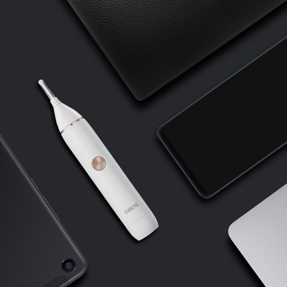 Soocas (by Xiaomi*) - N1 Elektrischer Augenbrauen Former / Nasen und Ohrenhaar Trimmer Rasierer IPX5 (Inkl. Batterien)