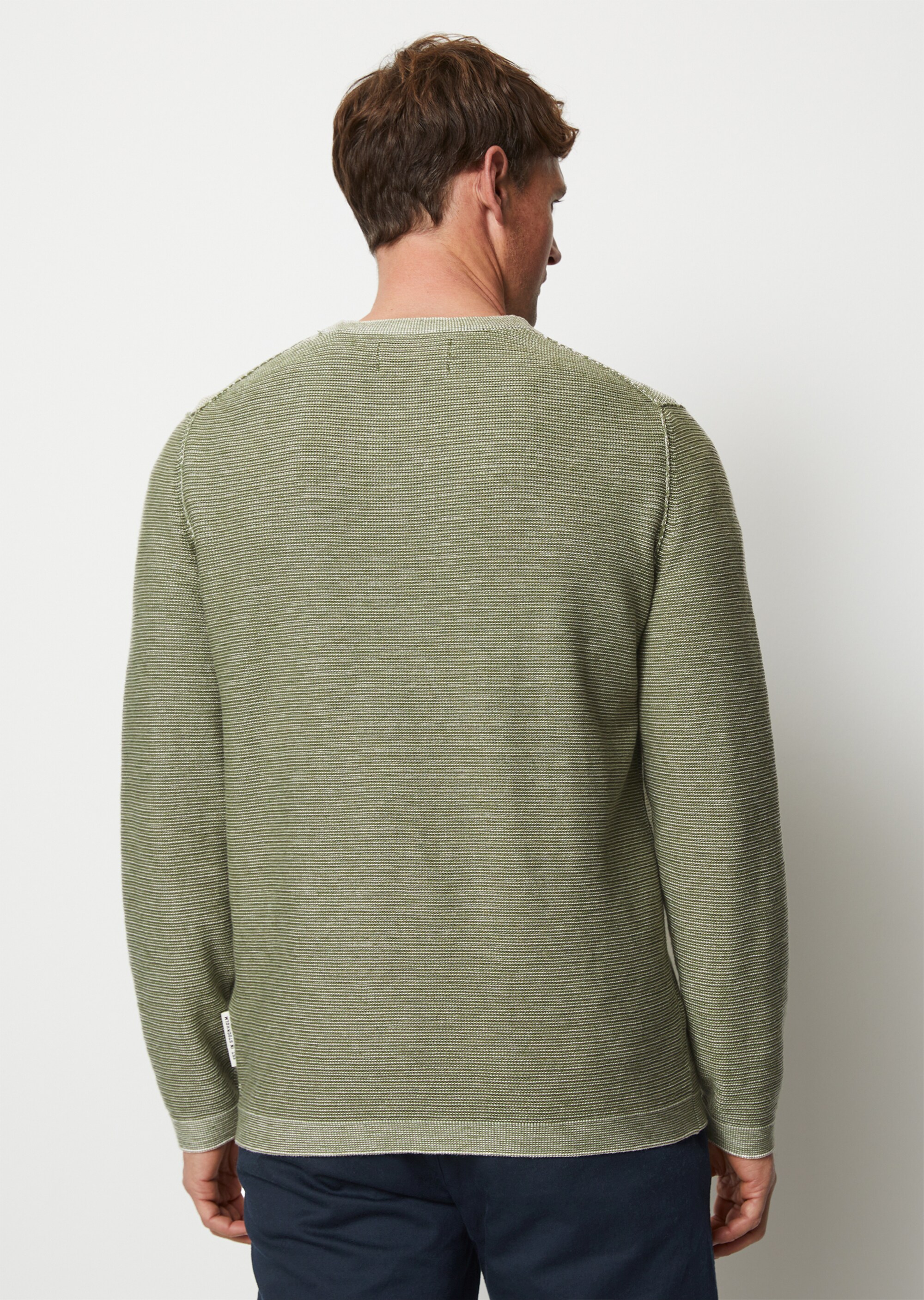 Pullover regular aus Bio-Baumwolle und Leinen