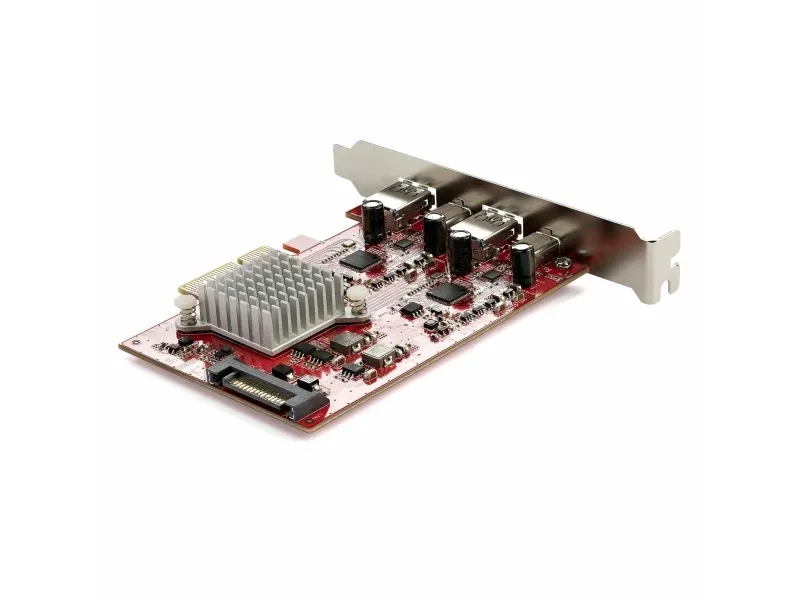 StarTech.com 4-Port USB PCIe Card, 10Gbps USB PCI Express Expansion Card w/ 2 Controllers, 2x USB-C & 2x USB-A ports (USB 3.2/3.1 Gen 2), USB/USB-C PCI-e Card, Full Profile Brackets - USB PCIe Add-On Card (PEXUSB312A2C2V) - USB-adapter - PCIe 3.0 x4