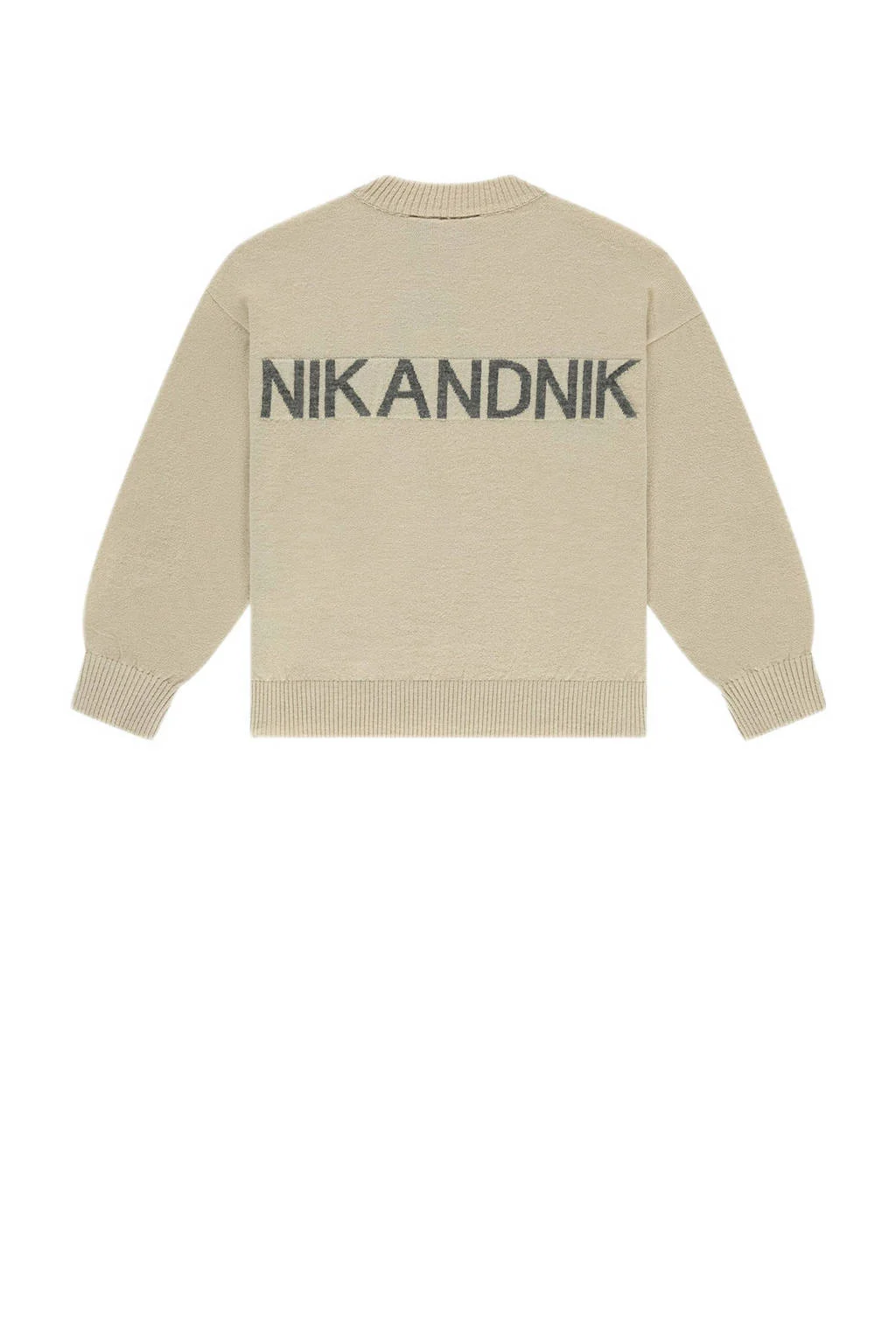 NIK&NIK gebreide trui beige