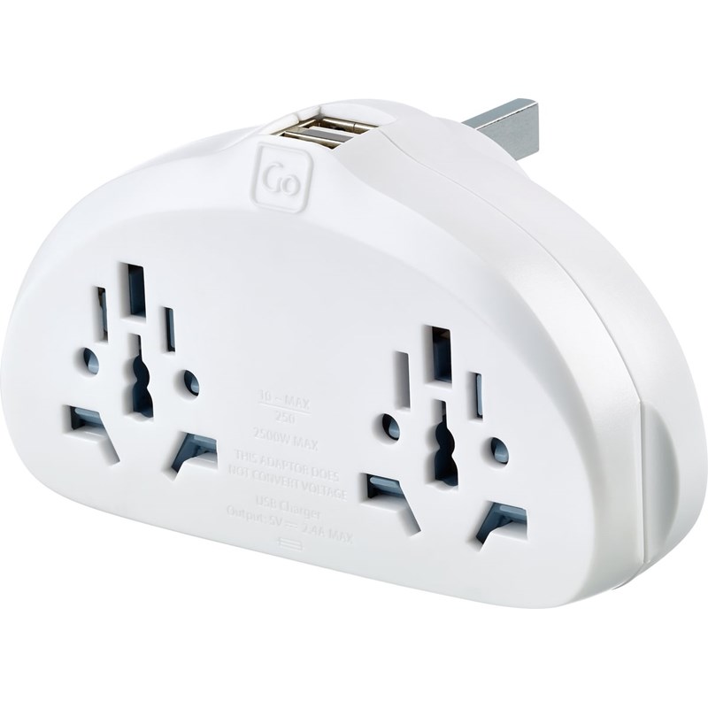 Go Travel<br>Adapter Worldwide Duo